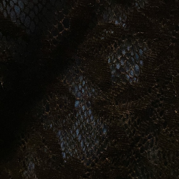 Express Open Back Velvet Lace Dress in XS - Picture 2 of 4